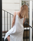 Gust Linen - Linen Dress With V-Neckline