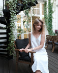 Gust Linen - Linen Dress With V-Neckline
