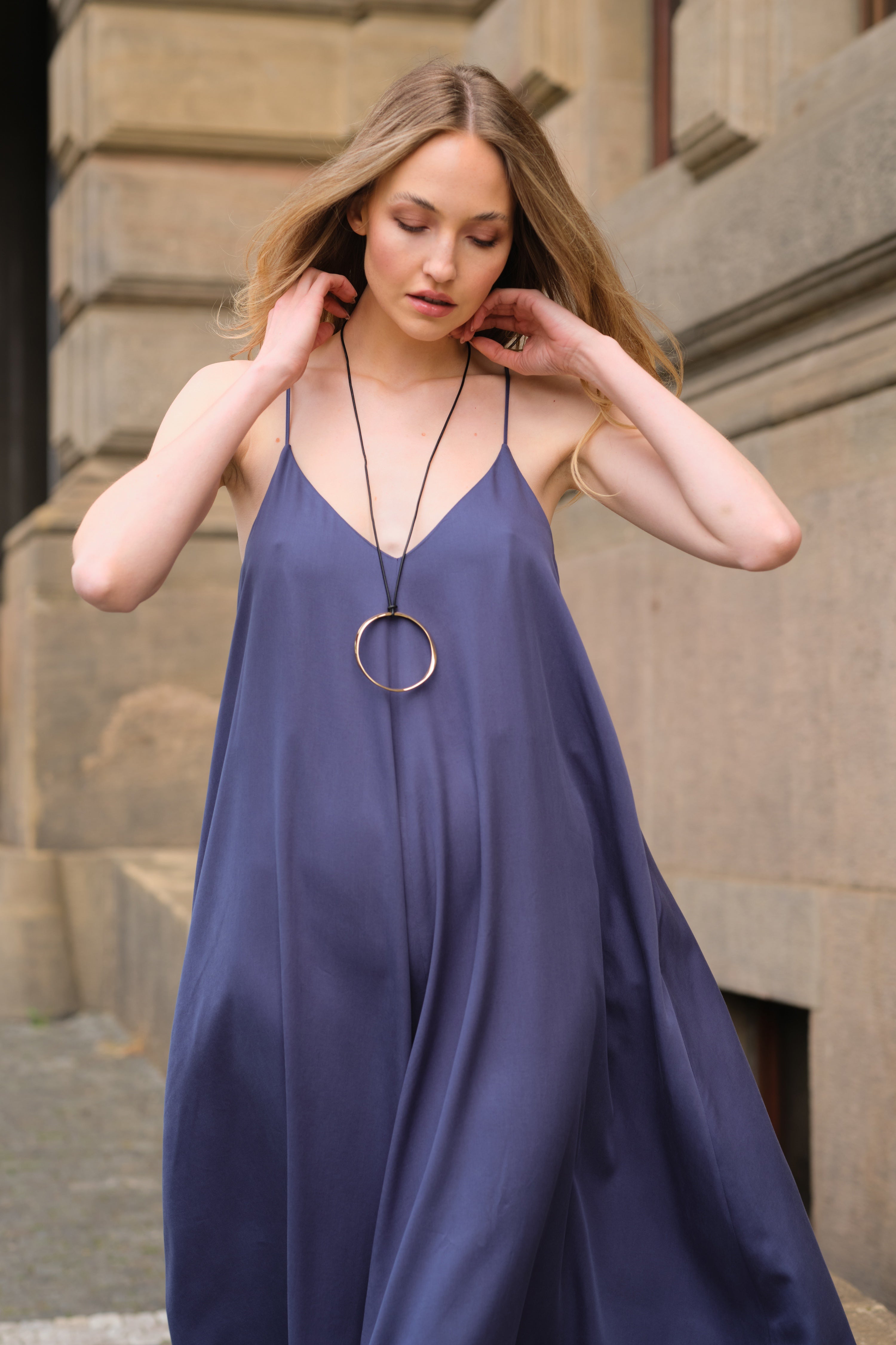 ARIETTE - SOFIA Dress Blue