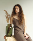Gust Linen - Linen Dress With V-Neckline