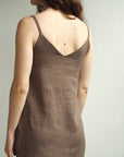 Gust Linen - Linen Dress With V-Neckline