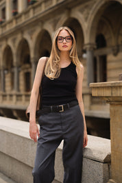 ARIETTE - TANK TOP Black