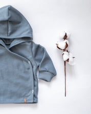 Minimal Animal - Baby blue sweatshirt jacket