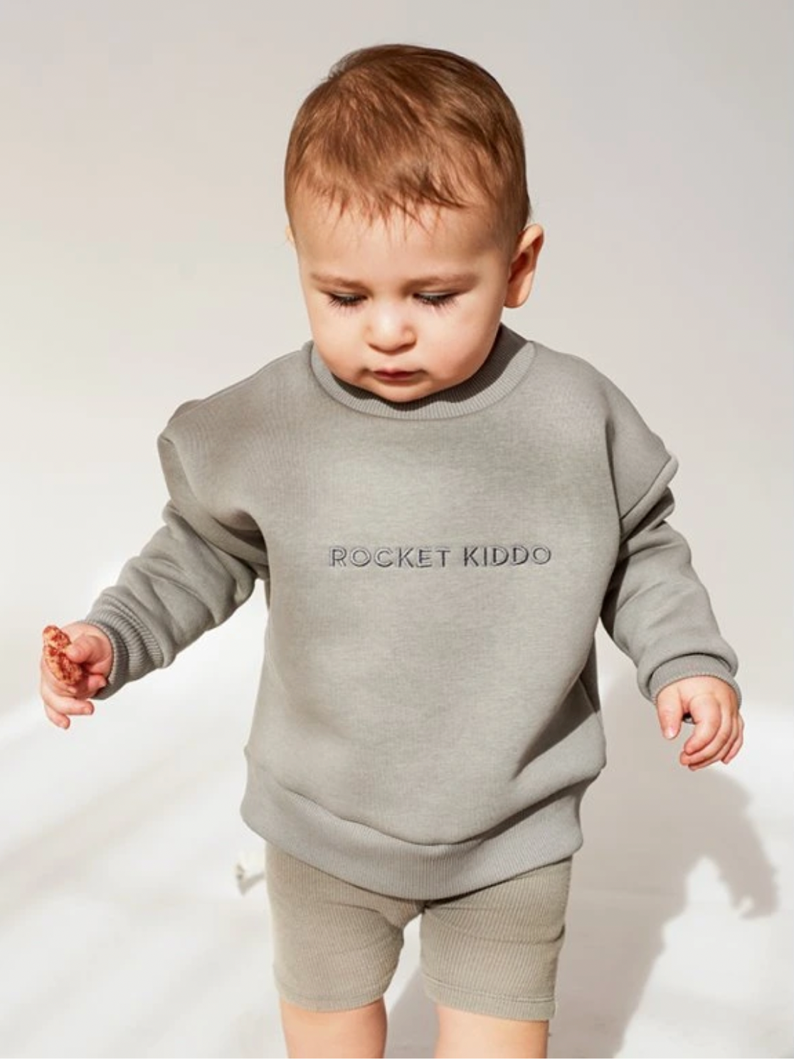 Lunamies - Dětská mikina ROCKET KIDDO / Mocha Dream