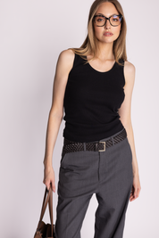 ARIETTE - TANK TOP Black