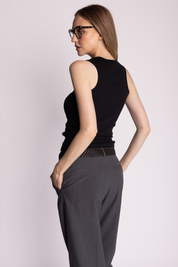 ARIETTE - TANK TOP Black