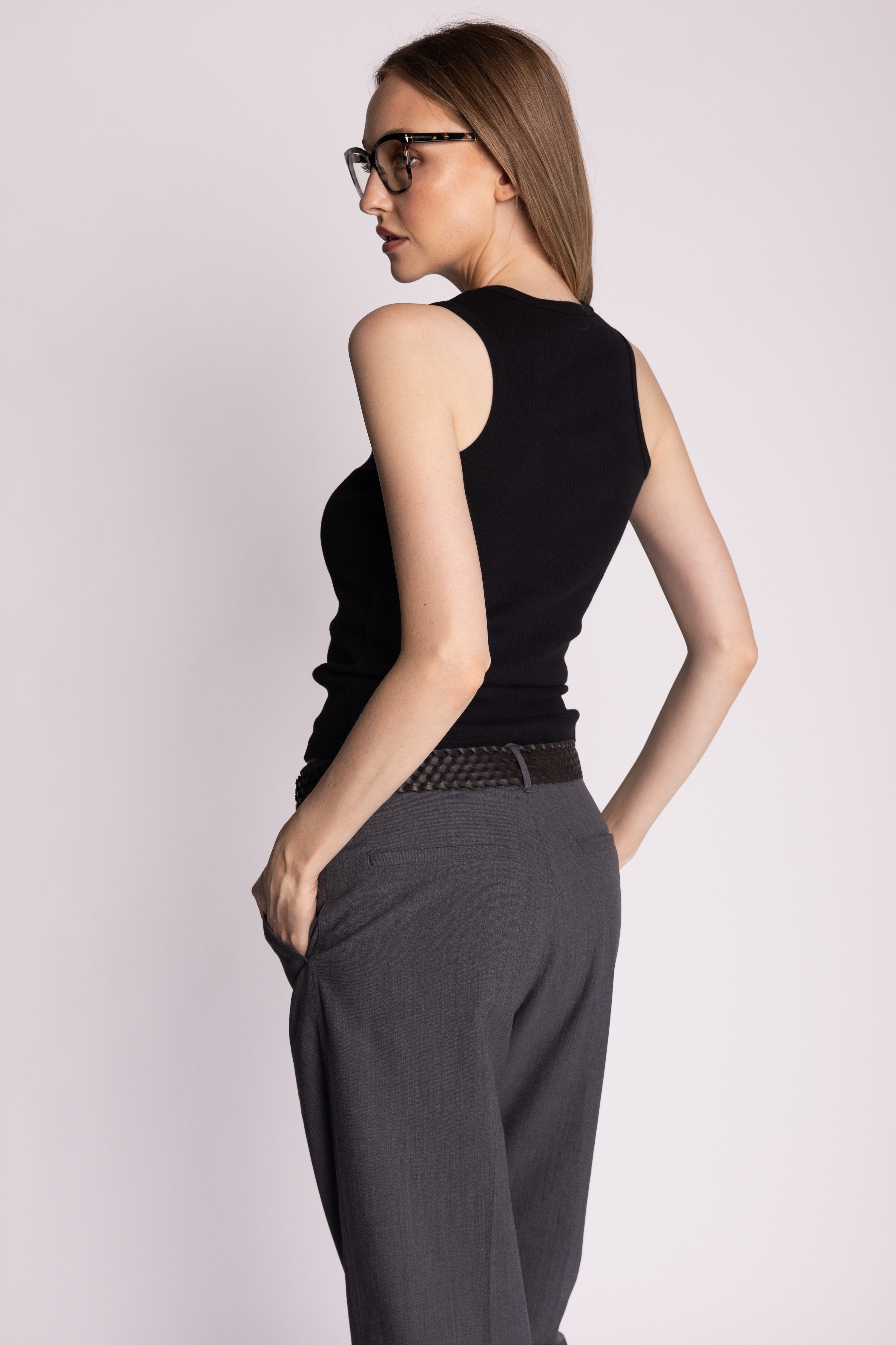 ARIETTE - TANK TOP Black