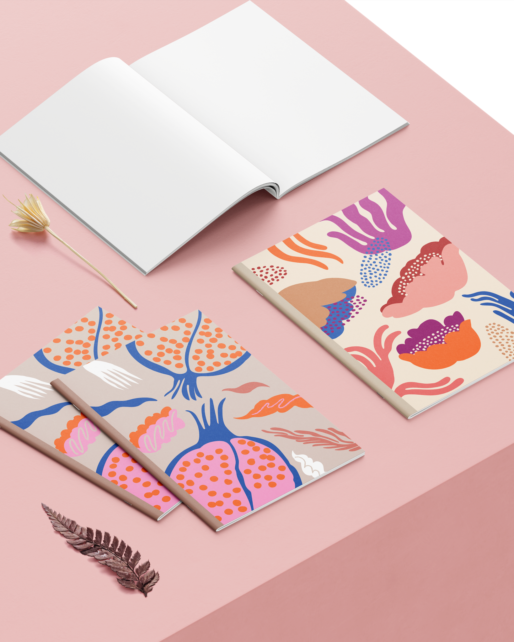 Fineli - Lined Notebook Pomegranates