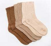 Noos Concept - Adult Camel Ribbed Socks