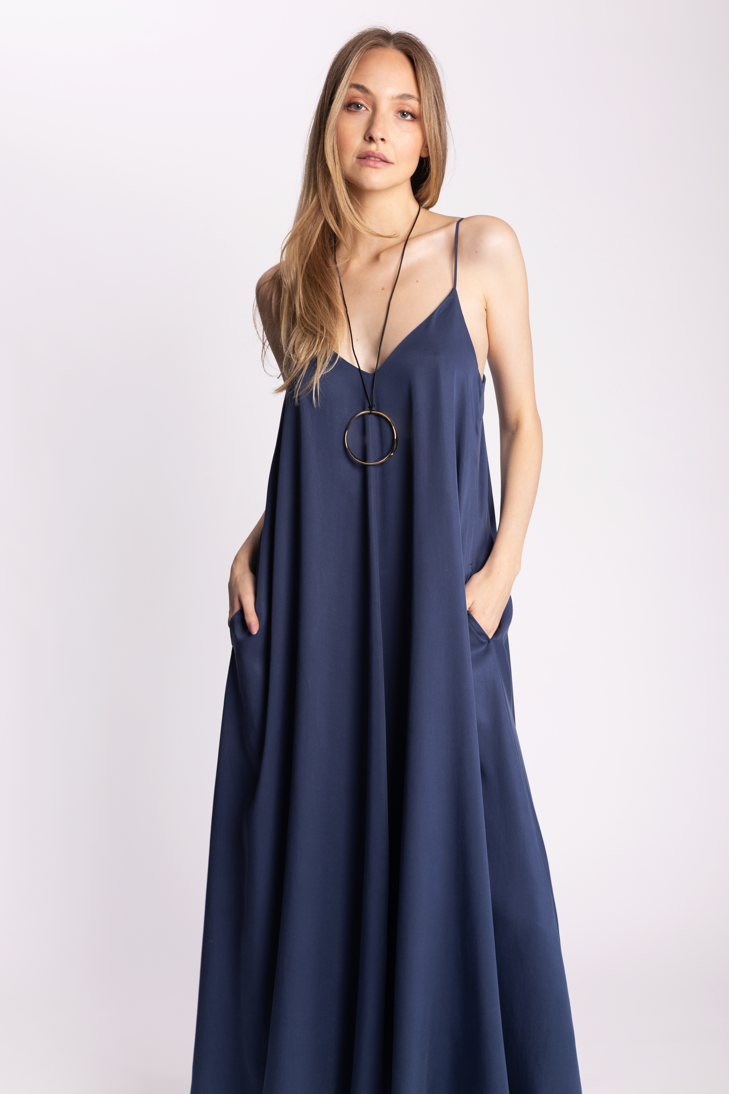 ARIETTE - SOFIA Dress Blue