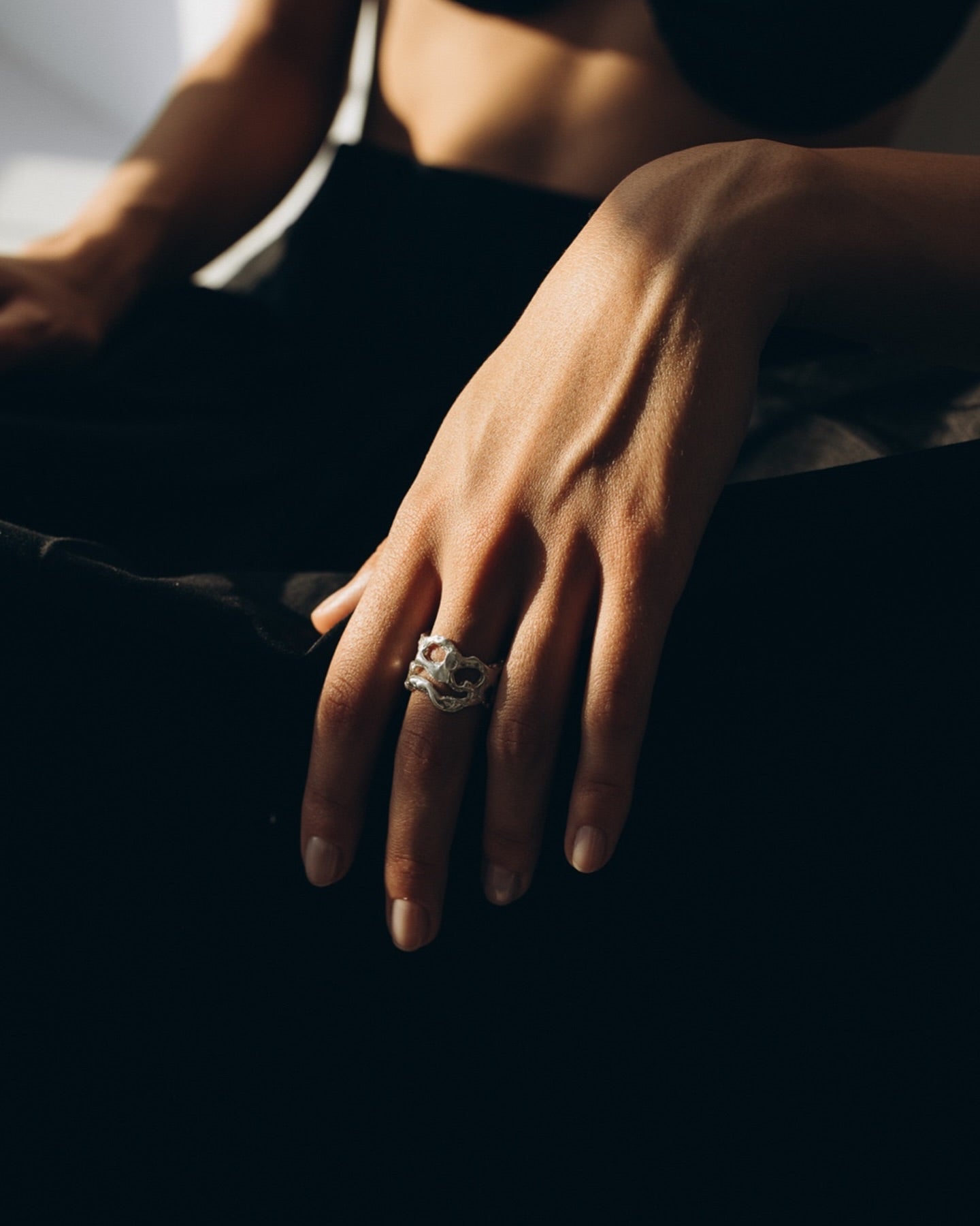 OPLOTKA CLOUDS SILVER Ring