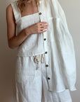 Gust Linen - Linen Loose Shorts - Long