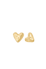 OPLOTKA MINI HEART ZLATÉ náušnice