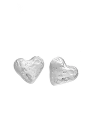 Oplotka silver Heart Earrings