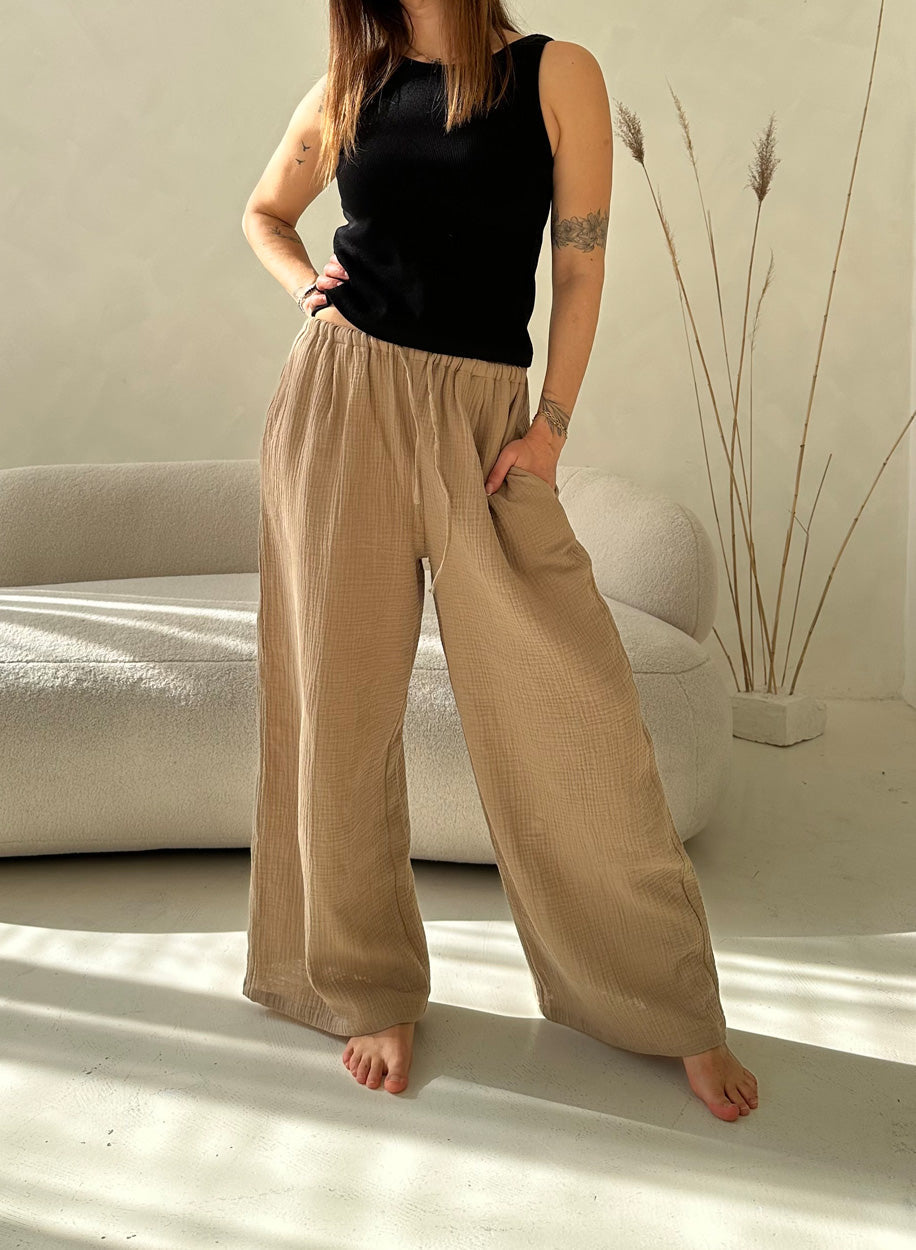 SHATTY - Muslin Pants - Long Culottes