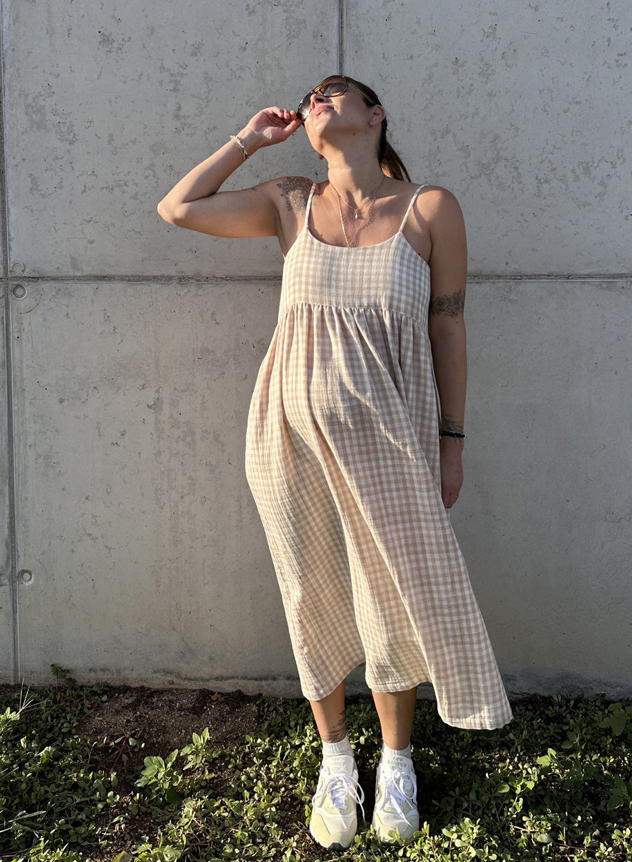 SHATTY - Muslin Dress - Iza Vichy Dress
