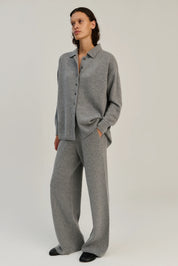 Rhea - Pants ~ Mid Grey ~ Wool & Cashmere