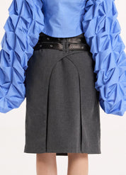 By Marta Studios - Belts and Layers Midi Skirt