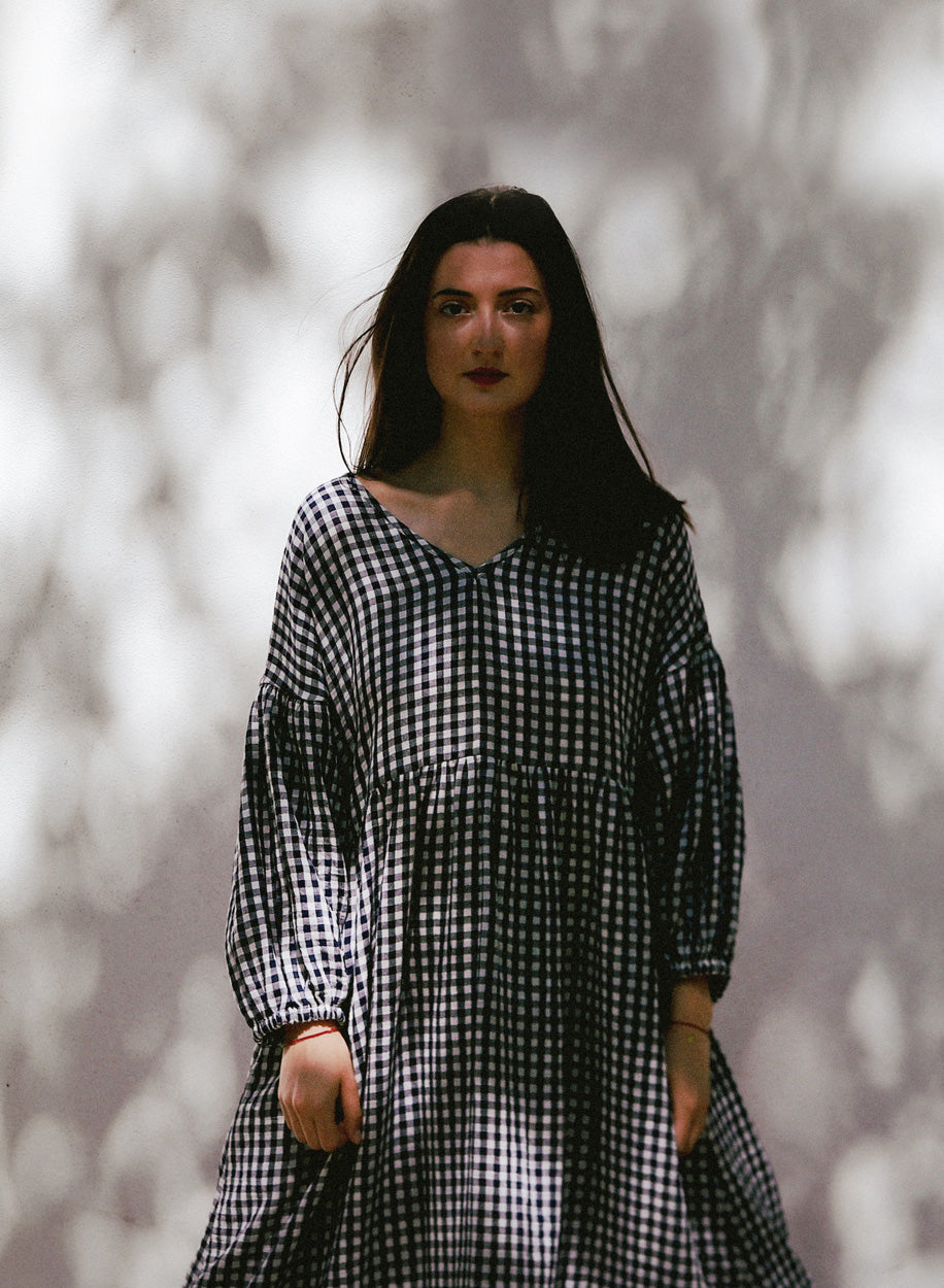 SHATTY - Muselin Dress - Sara vichy dress