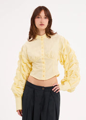 By Marta Studios - Claudya Corset Blouse with Cuffs