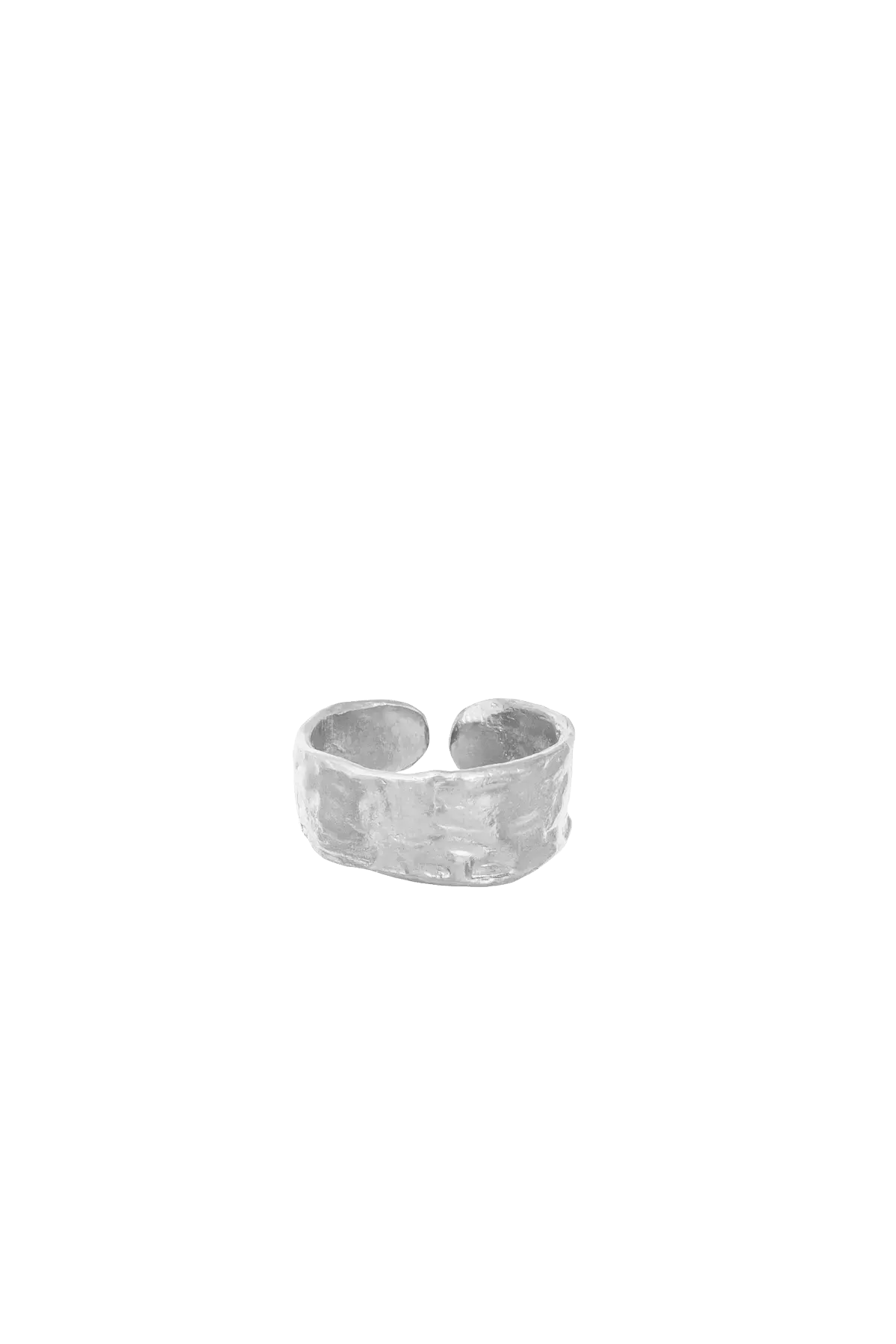 OPLOTKA MELT SILVER ring