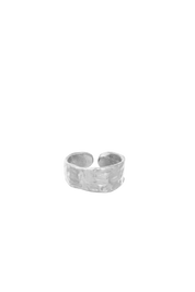 OPLOTKA MELT SILVER ring