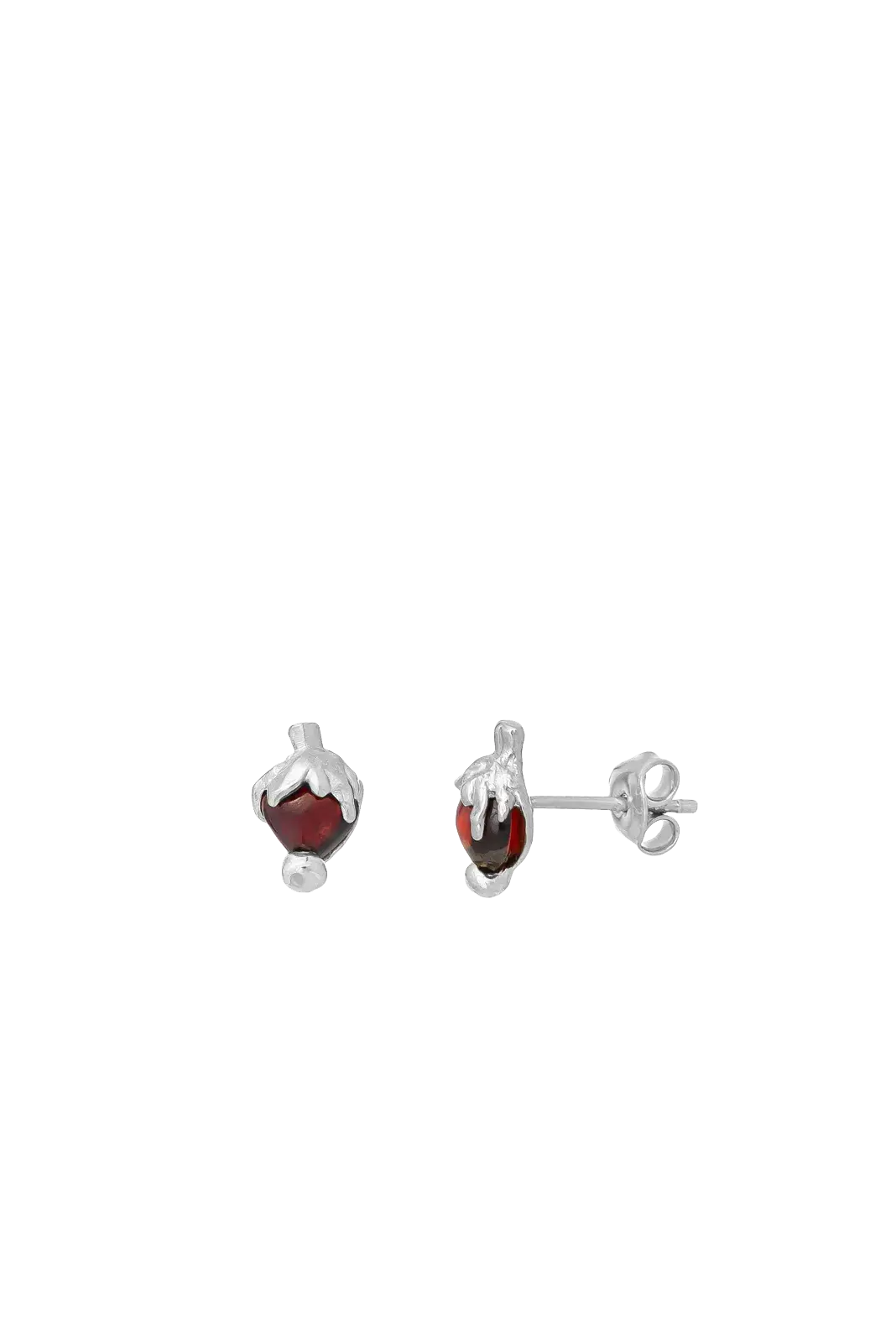 OPLOTKA BABY STRAWBERRY SILVER Earrings