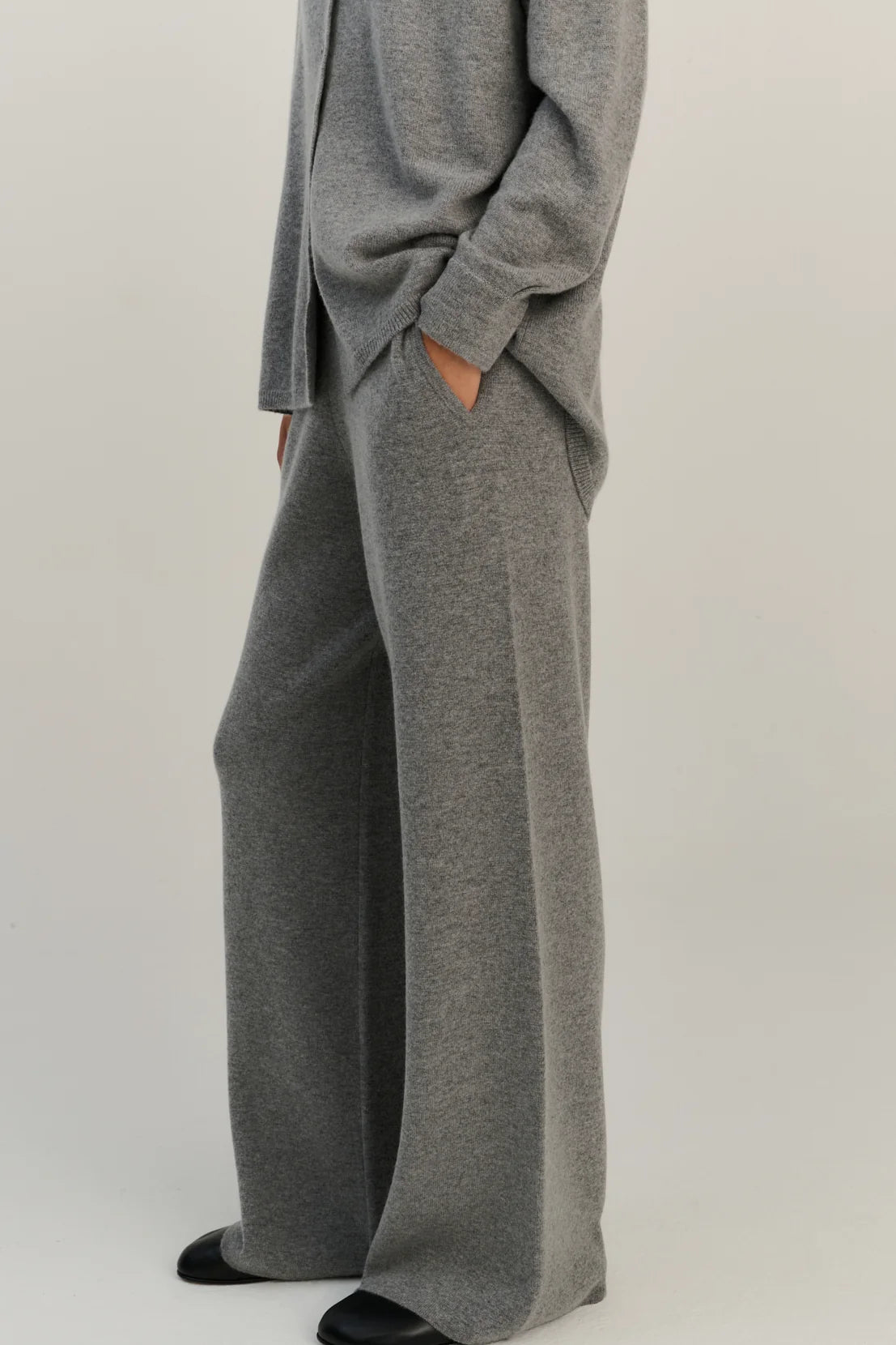 Rhea - Pants ~ Mid Grey ~ Wool & Cashmere