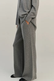Rhea - Pants ~ Mid Grey ~ Wool & Cashmere