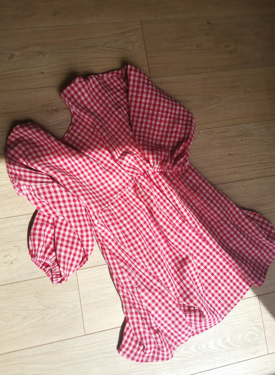 SHATTY - Muselin Dress - Sara vichy dress