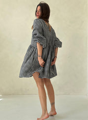 SHATTY - Muselin Dress - Sara vichy dress