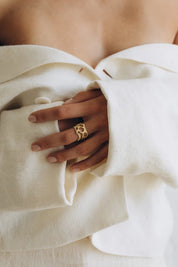 OPLOTKA CLOUDS GOLD Ring