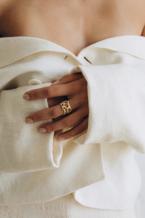 OPLOTKA CLOUDS GOLD Ring