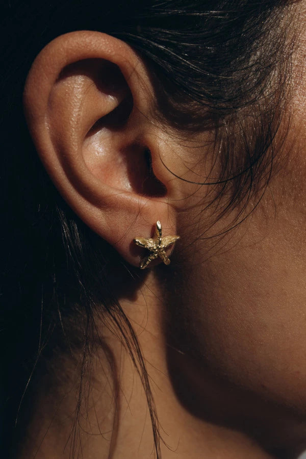 OPLOTKA MINI STARFISH GOLD Earrings
