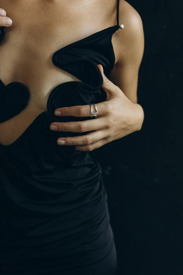 OPLOTKA GLIMPSE SILVER ring