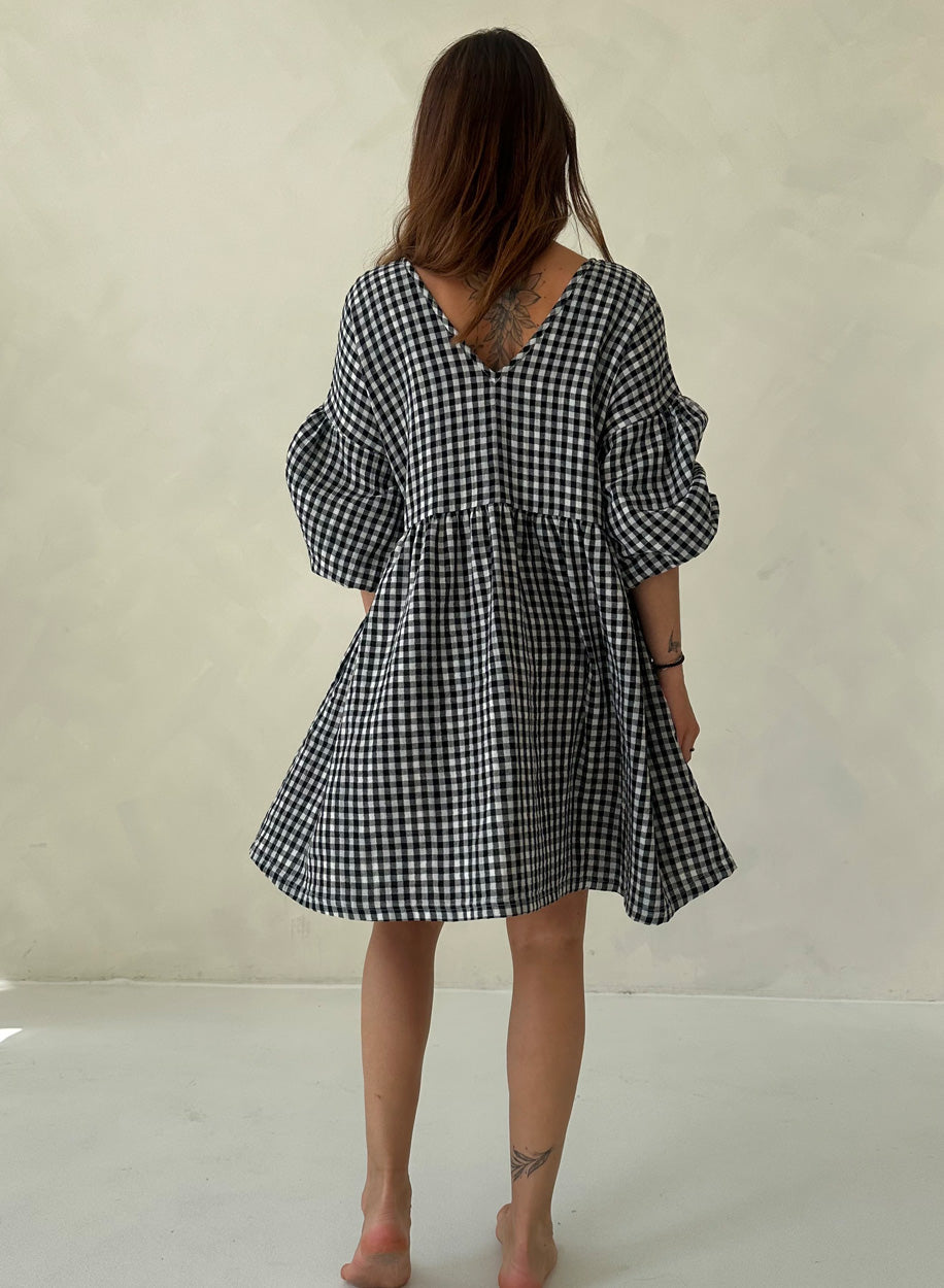 SHATTY - Muselin Dress - Sara vichy dress