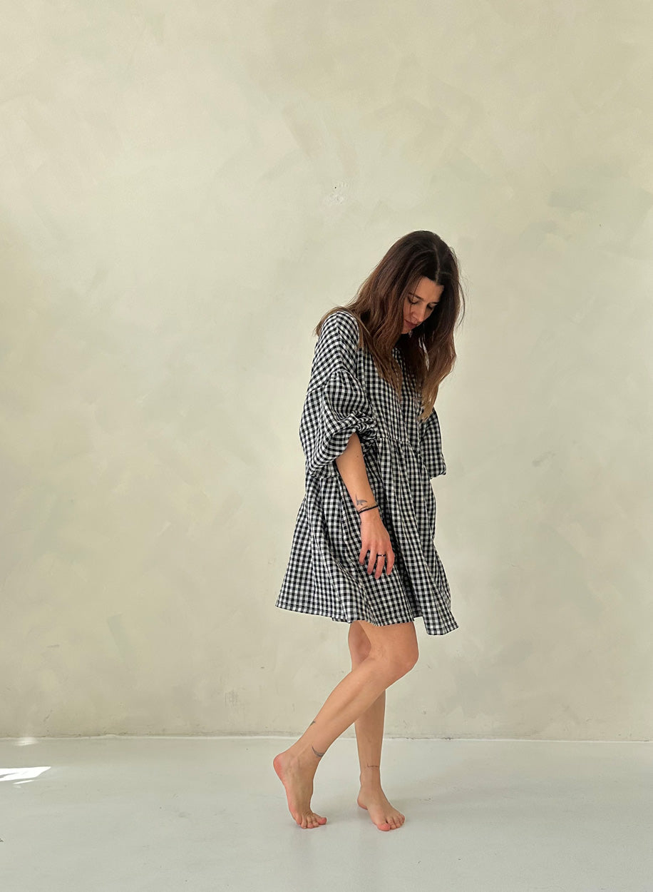SHATTY - Muselin Dress - Sara vichy dress