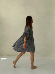 SHATTY - Muselin Dress - Sara vichy dress