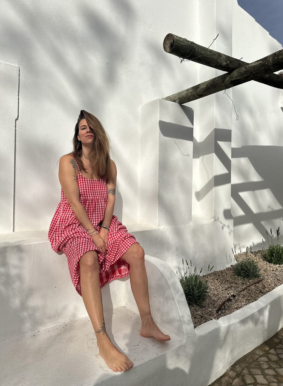 SHATTY - Muslin Dress - Iza Vichy Dress