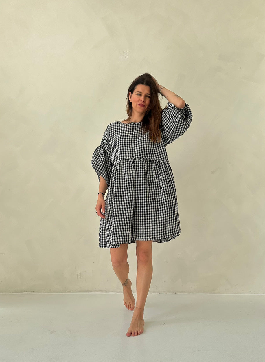 SHATTY - Muselin Dress - Sara vichy dress