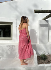 SHATTY - Muslin Dress - Iza Vichy Dress