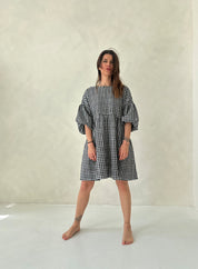 SHATTY - Muselin Dress - Sara vichy dress