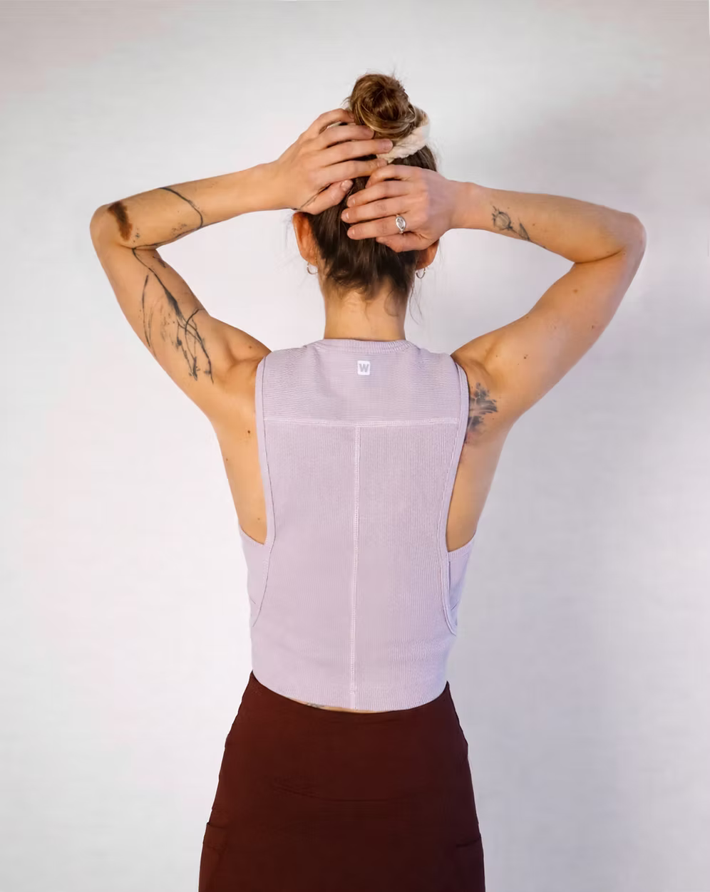 Wemove Ribbed Crop Top with Cutouts