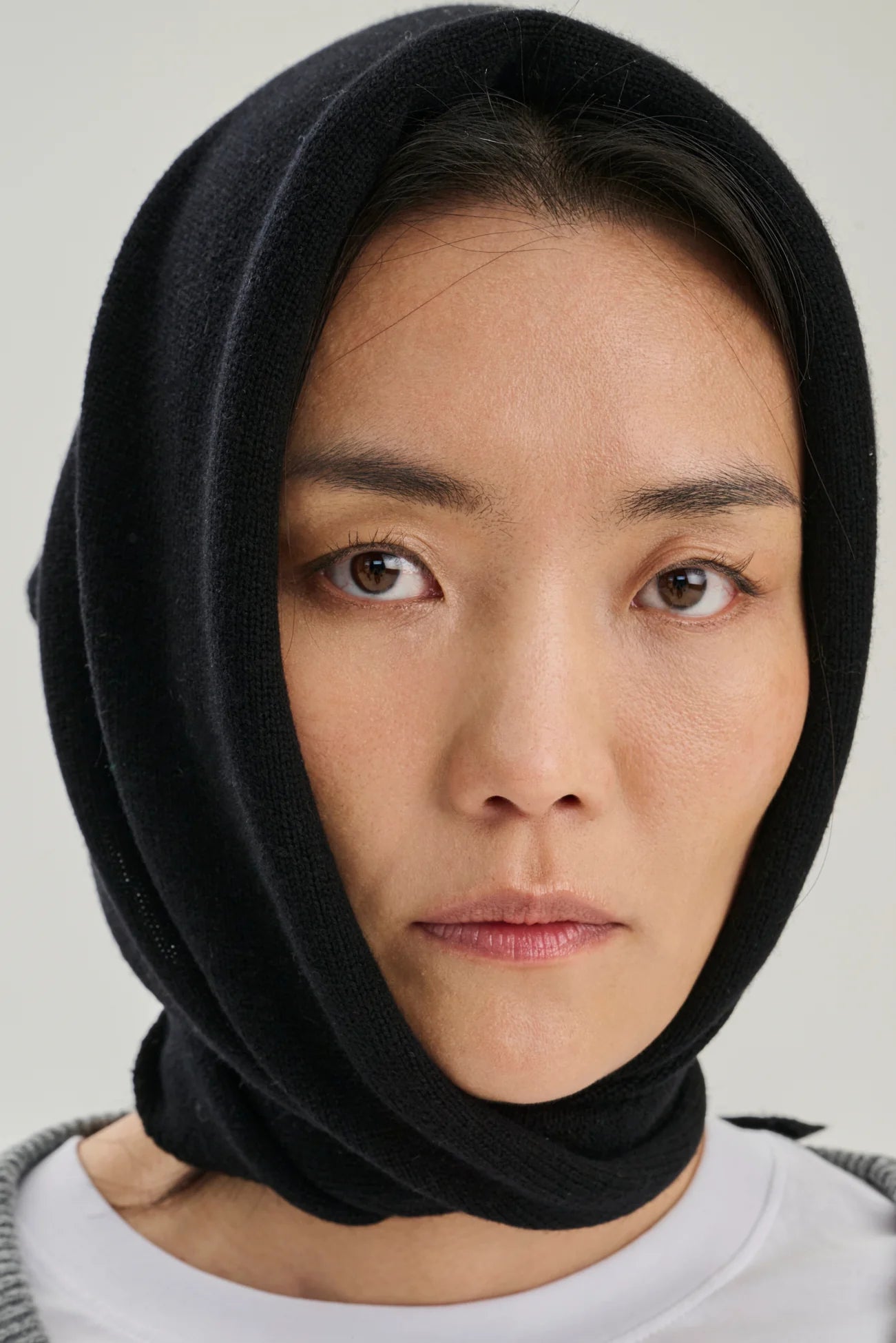 Rhea - Scarf ~ Black ~ Wool & Cashmere