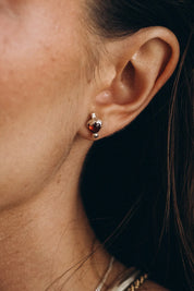 OPLOTKA BABY STRAWBERRY SILVER Earrings
