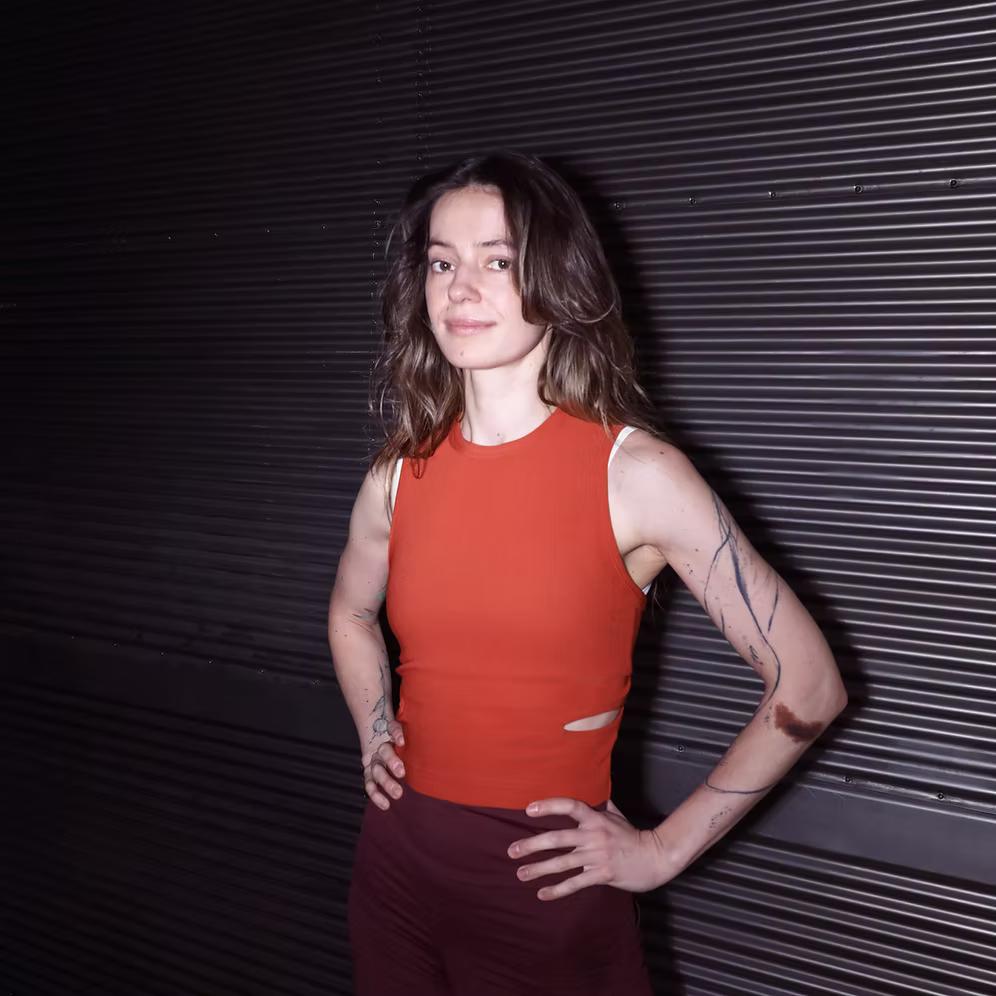Wemove Ribbed Crop Top with Cutouts