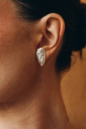 OPLOTKA MIDI CLAM SILVER Earrings