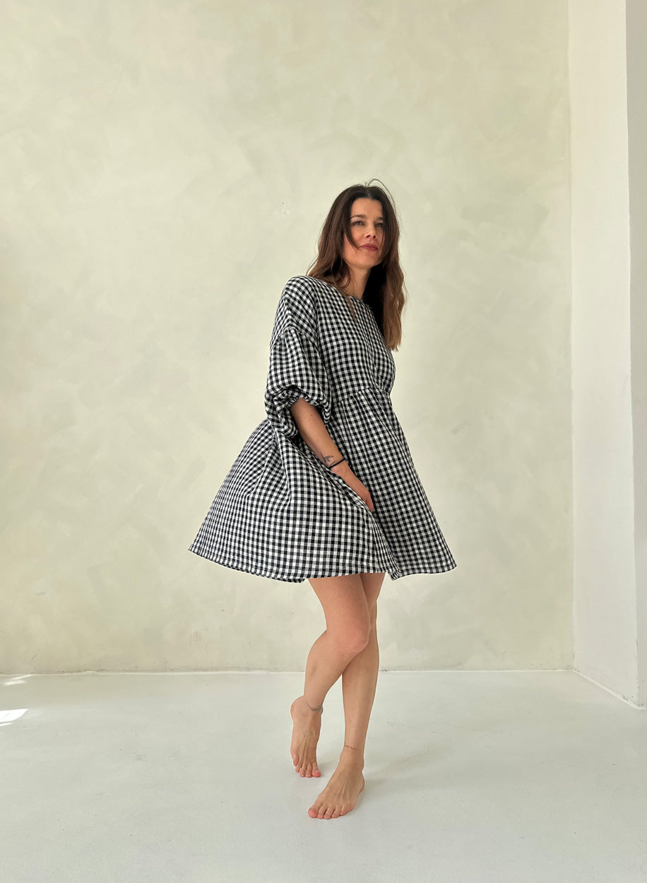 SHATTY - Muselin Dress - Sara vichy dress