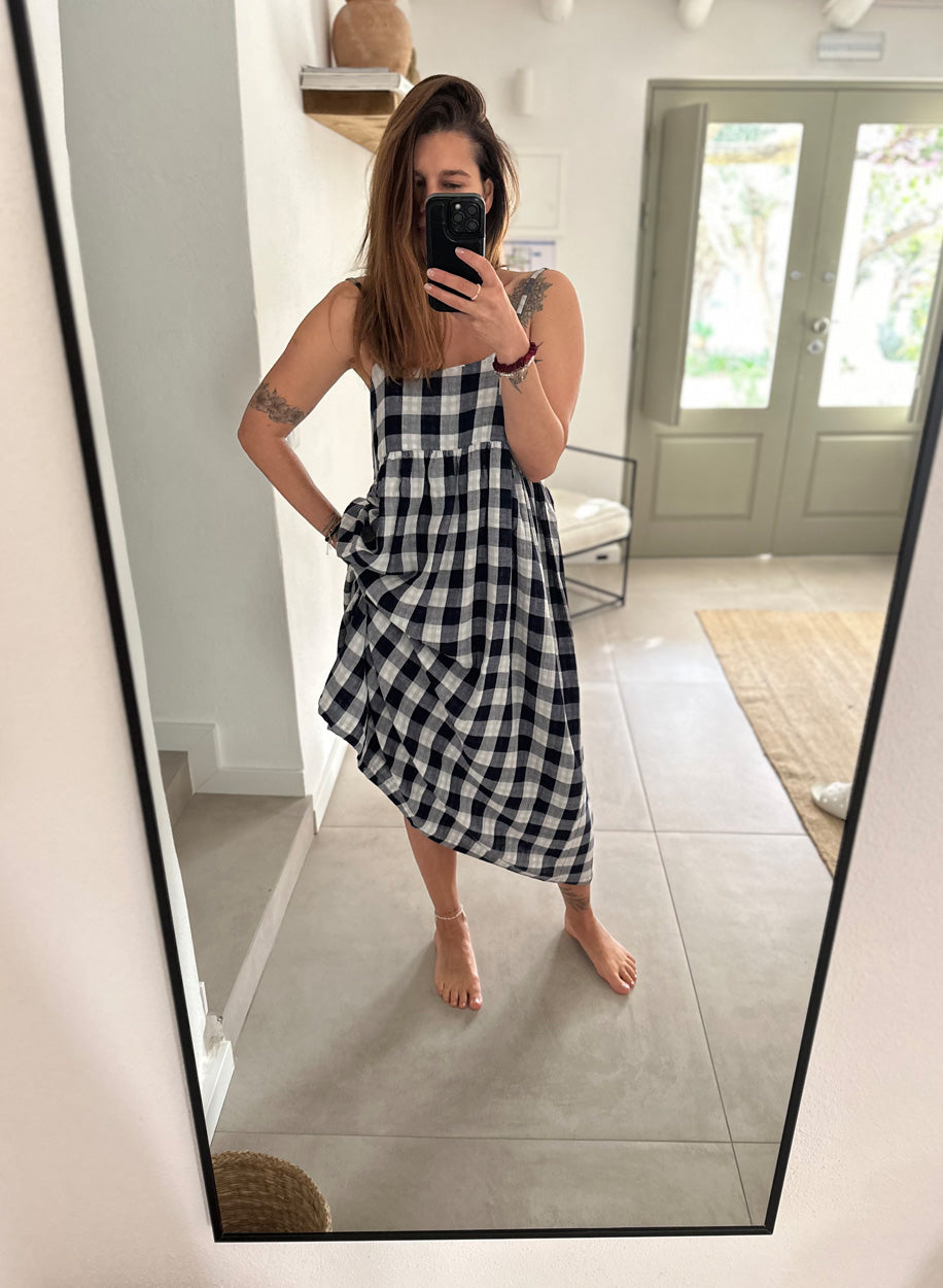 SHATTY - Muslin Dress - Iza Vichy Dress
