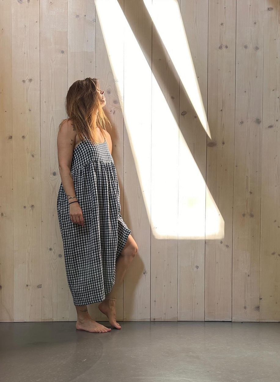 SHATTY - Muslin Dress - Iza Vichy Dress